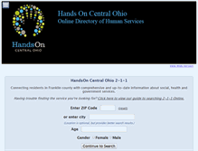 Tablet Screenshot of 211centralohio.org